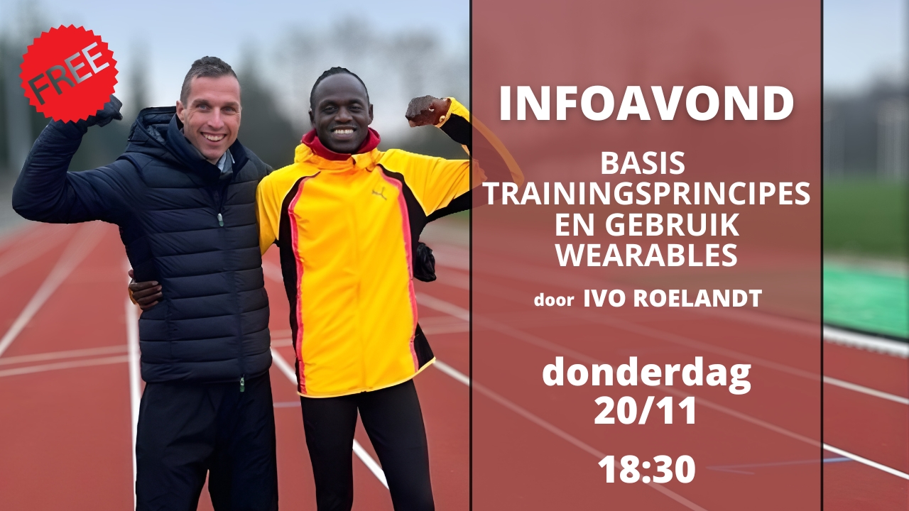 Cover photo for INFOAVOND TRAININGSPRINCIPES en WEARABLES by Waypoint Leuven