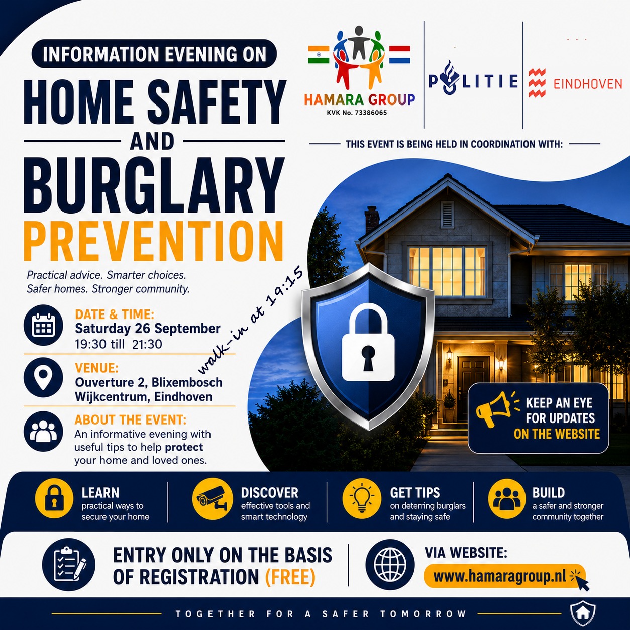Cover photo for Information Evening on home safety and burglary prevention by hamaragroup