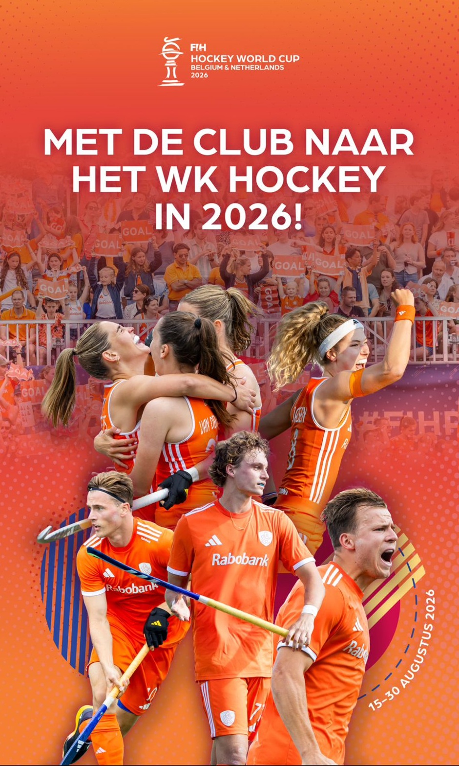 Cover photo for Kaarten WK Hockey 2026 by MHC Voorhout
