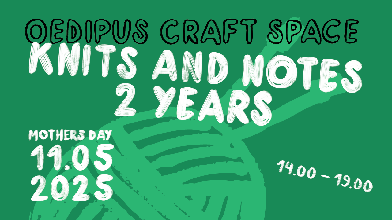 Cover photo for Knits and Notes 2 Year Anniversary by Oedipus Craft Space