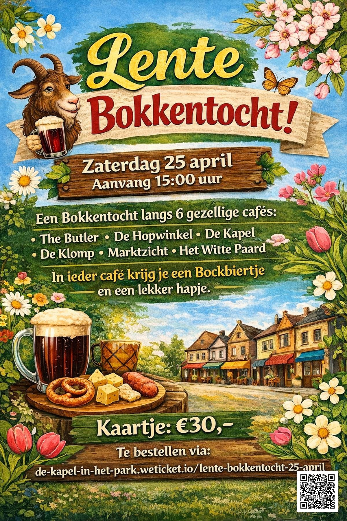 Cover photo for Lente Bokkentocht 25 april by De Kapel in het Park