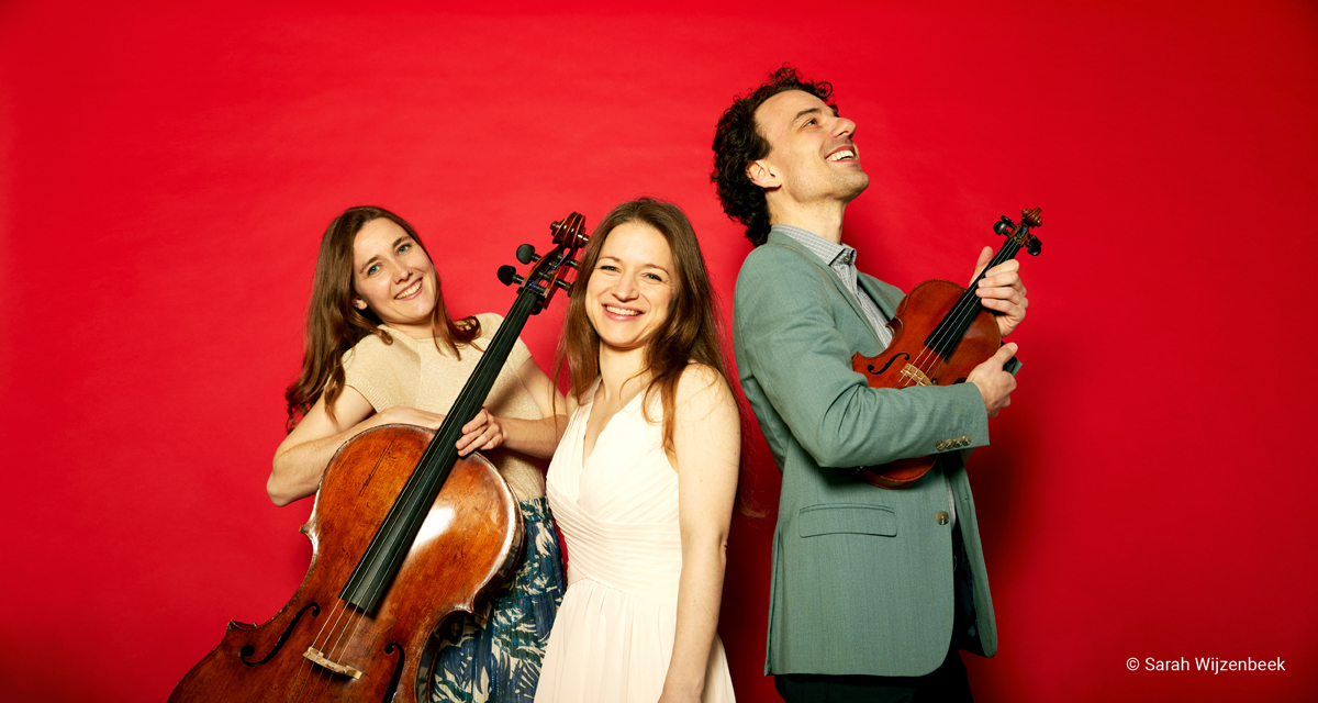 Cover photo for Life, MUSIC and the pursuit of Happiness - Delta Piano Trio by De Kleine Zaal om de hoek bestaat 65 jaar!