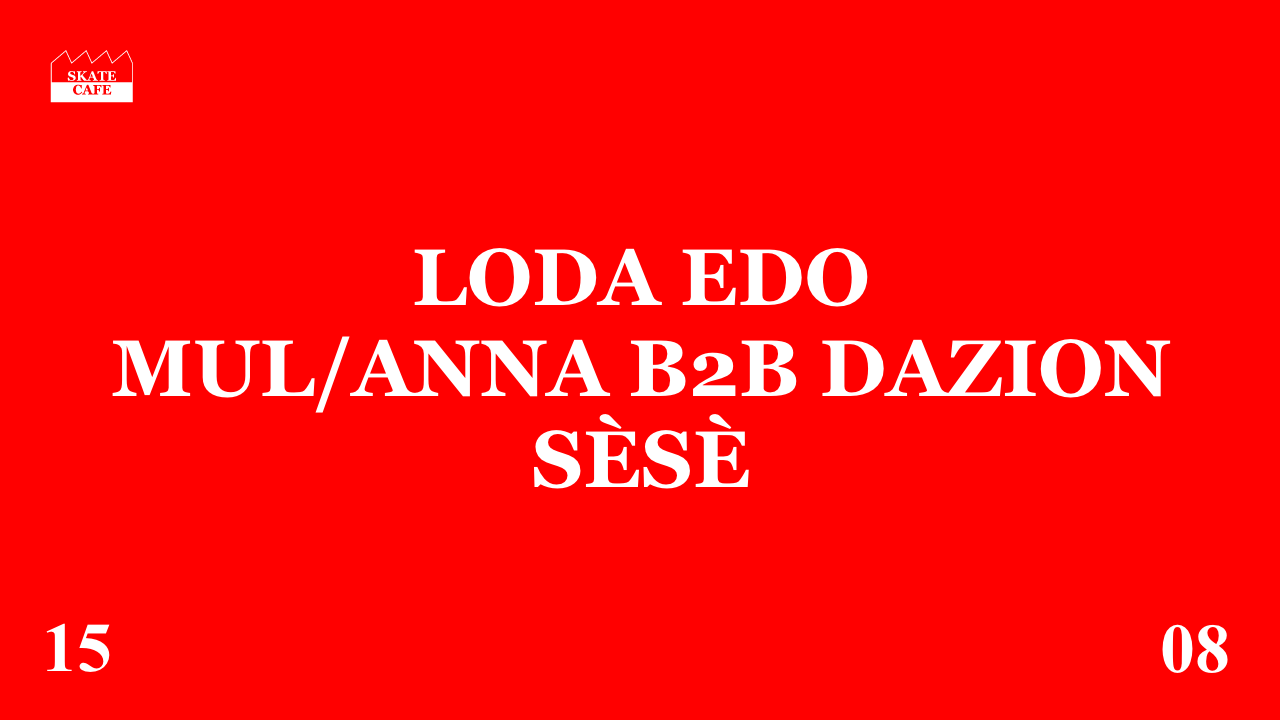Cover photo for LOLA EDO, MUL/ANNA B2B DAZION, SÈSÈ by Skatecafe Karin & Yvonne