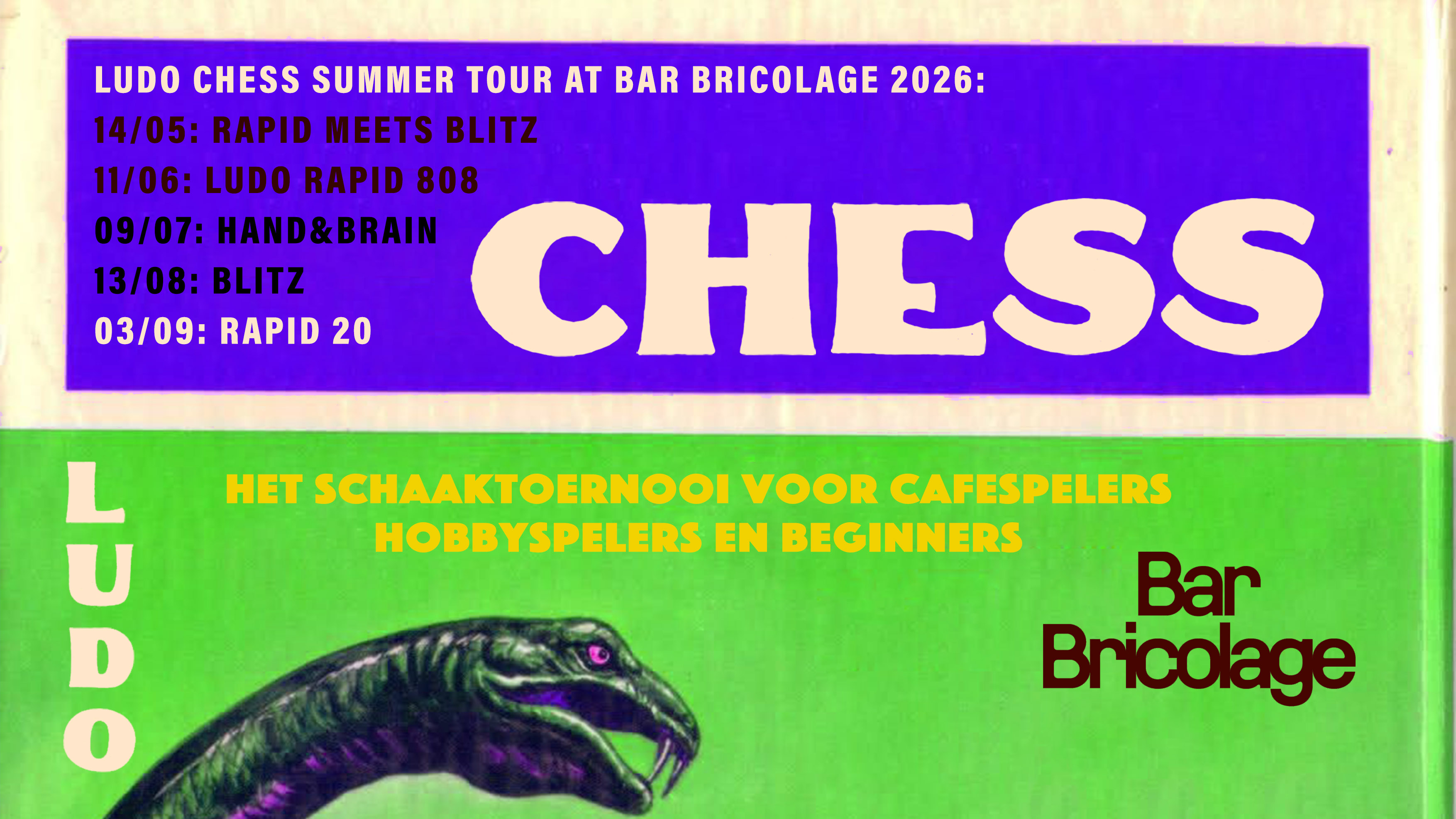 Cover photo for Ludo Chess X Bar Bricolage - Slow Rapid by Ludo Kafe Chess Klub