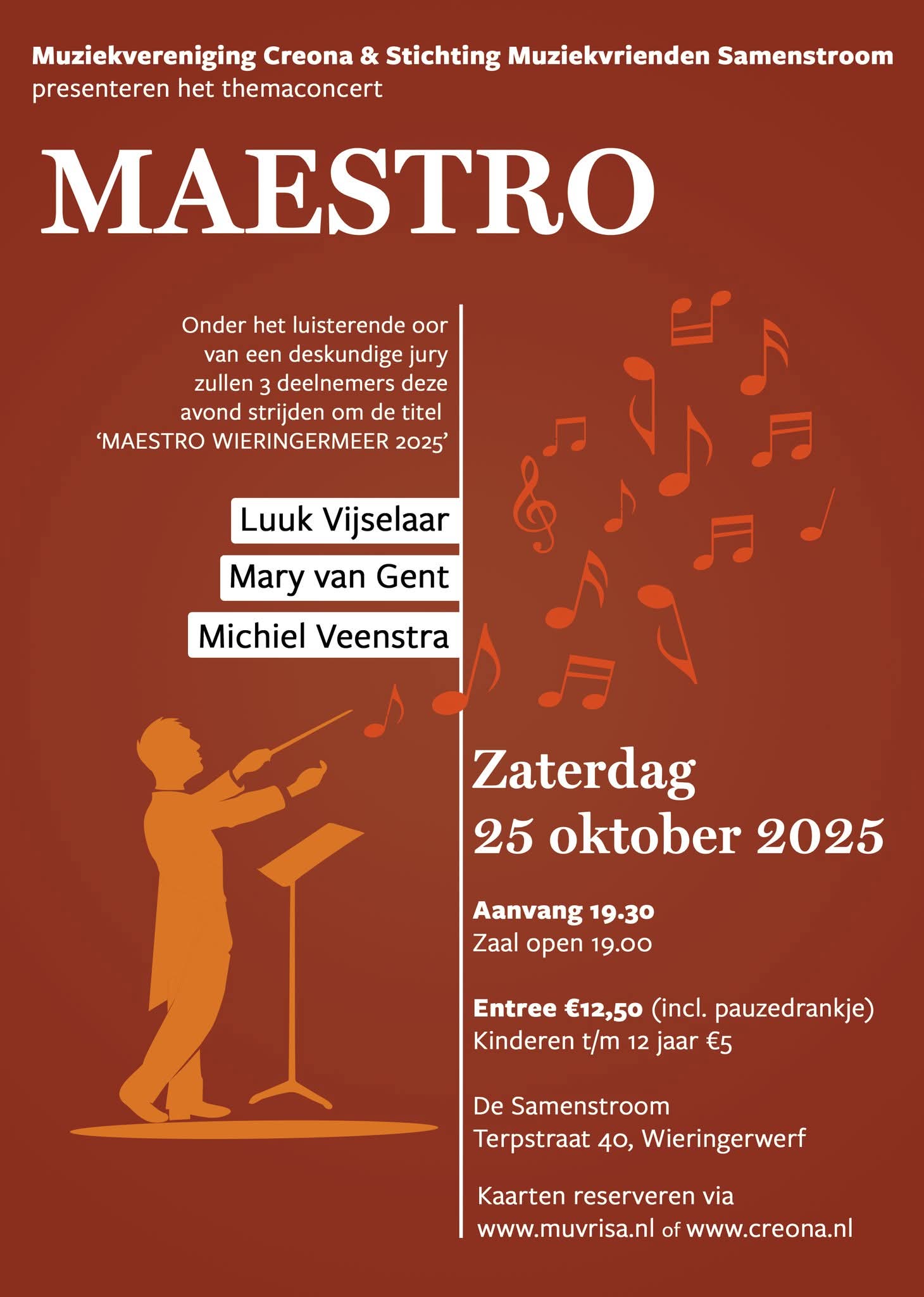 Cover photo for MAESTRO by Muziekvrienden Samenstroom