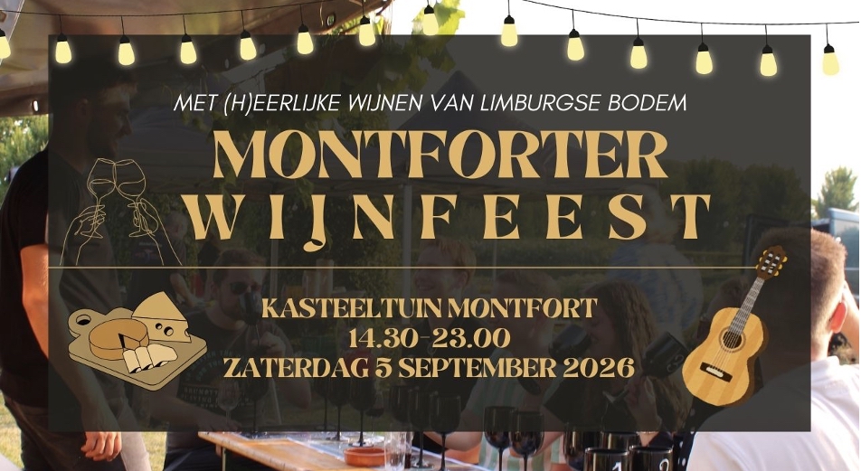 Cover photo for Montforter Wijnfeest 5 september 2026 by KasteelMontfort