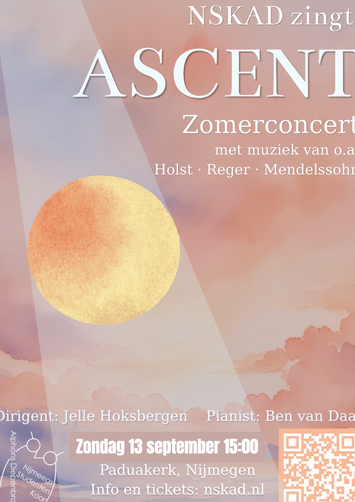 Cover photo for Ascent by Nijmeegs Studentenkoor Alphons Diepenbrock