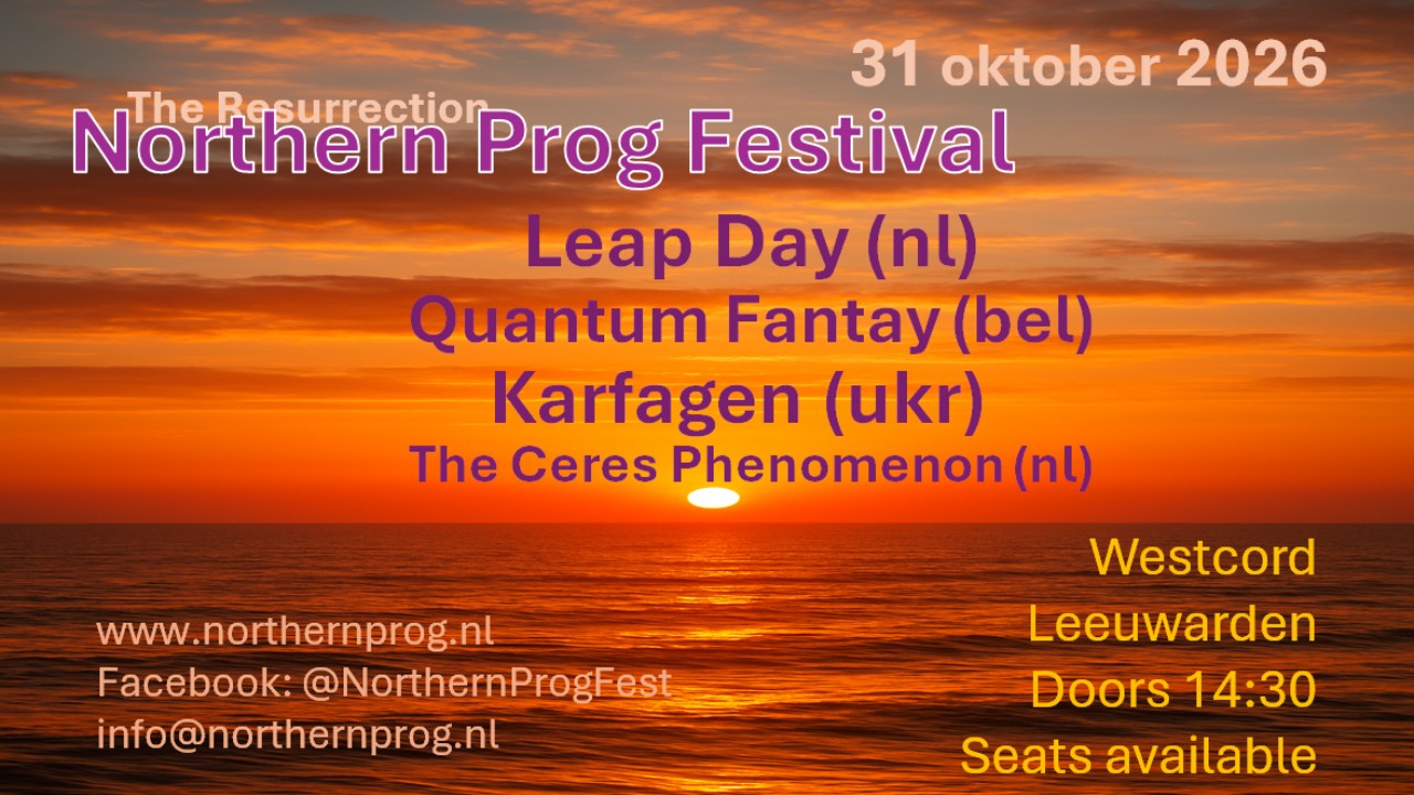 Cover photo for Northern Prog Festival 2026 by Northern Prog