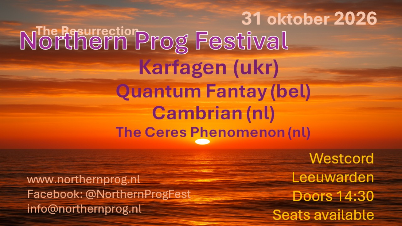 Cover photo for Northern Prog Festival 2026 by Northern Prog