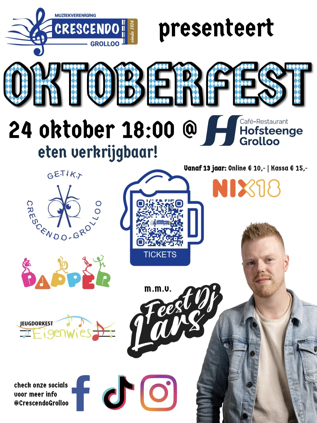 Cover photo for Oktoberfest 2026 by Crescendo Grolloo