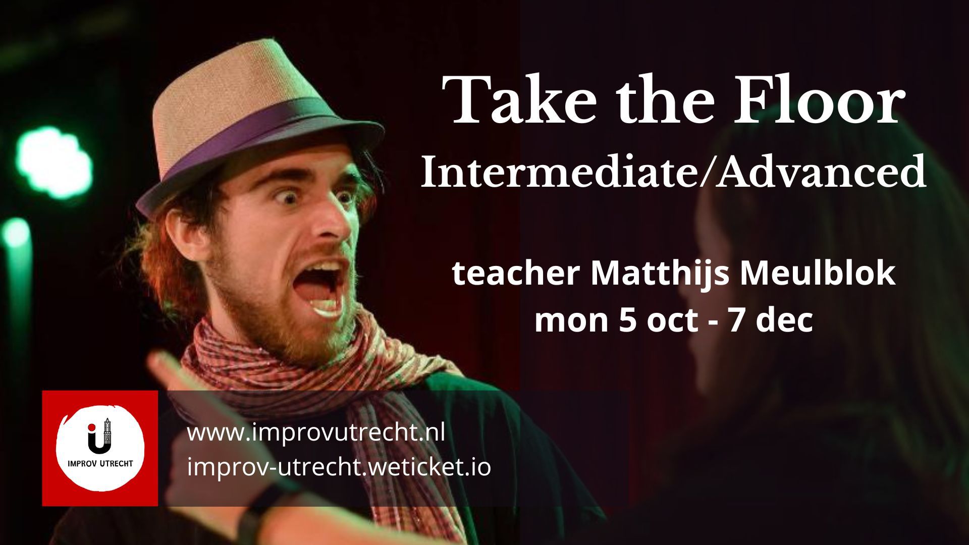 Cover photo for Take The Floor (advanced/intermediate) by Matthijs Meulblok by Improv Utrecht