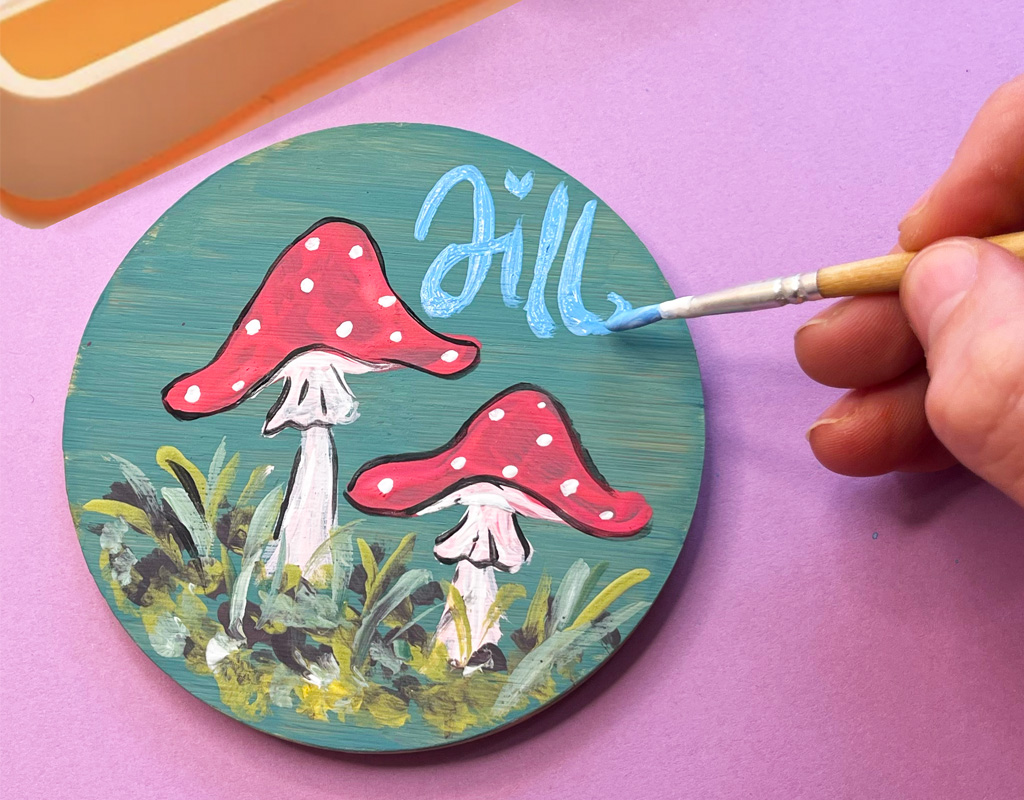 Cover photo for Onderzetters beschilderen met Jill by Jill
