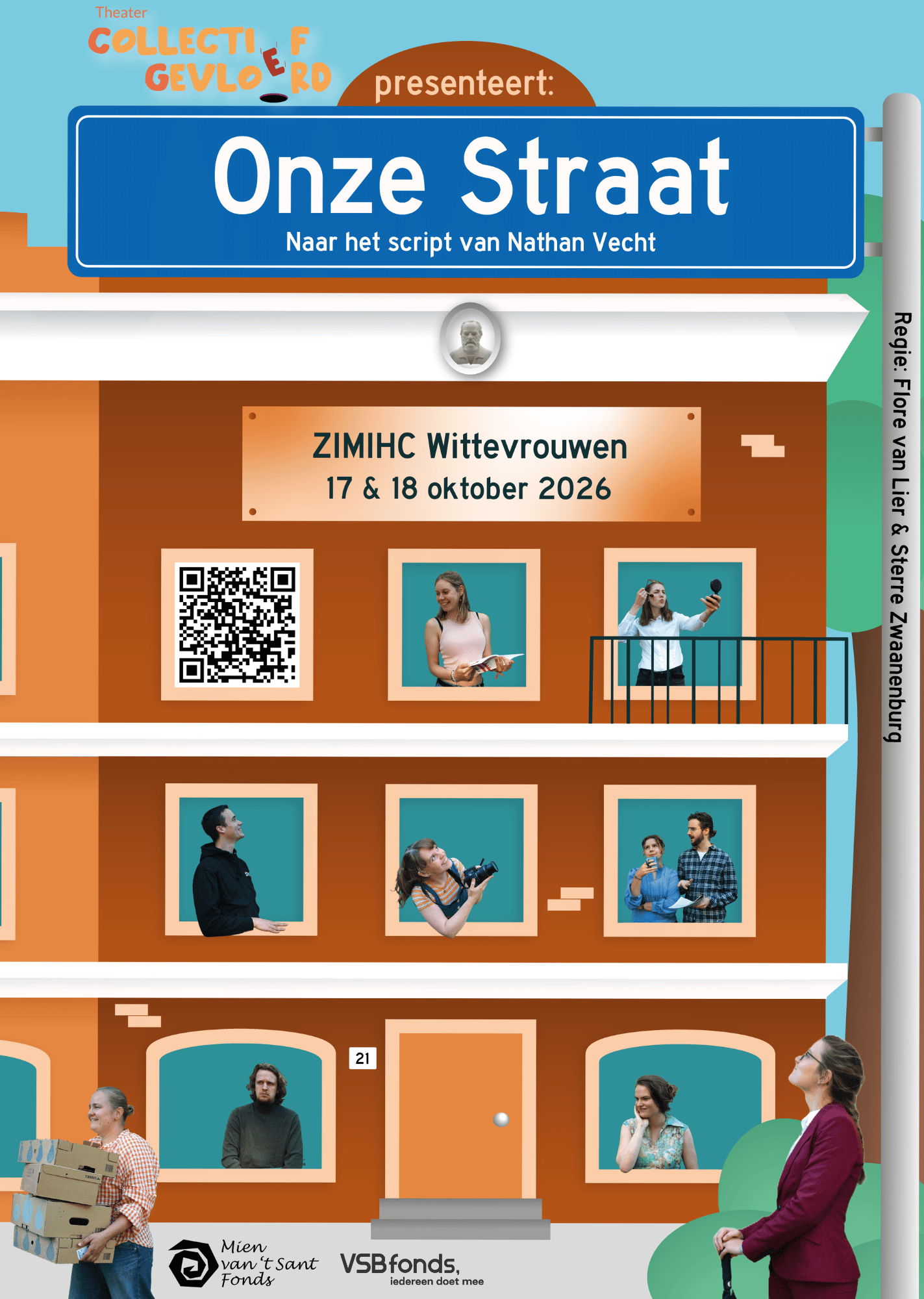 Cover photo for Onze Straat - Zondag 18 oktober - 14:30 by Theatercollectief Gevloerd