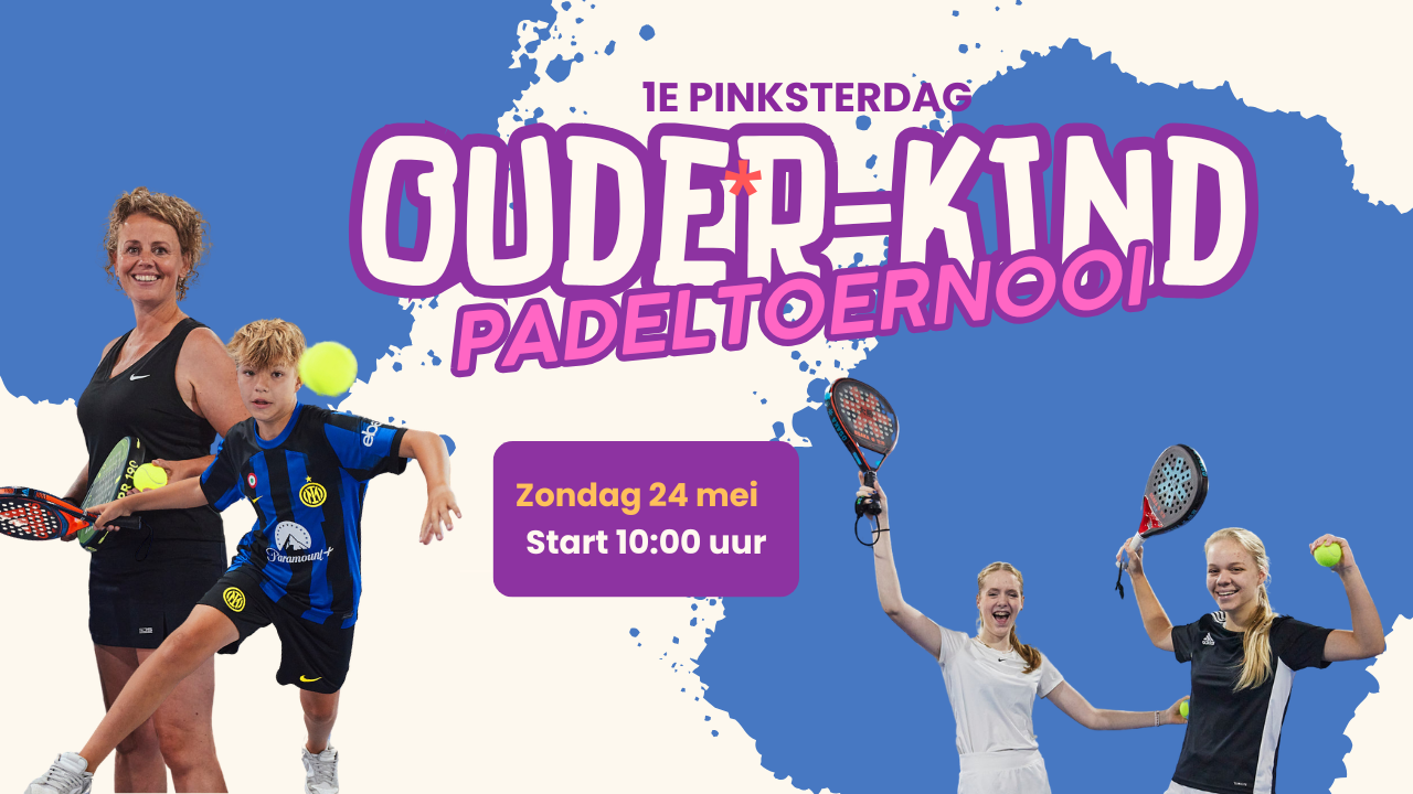 Cover photo for Ouder* & Kind Pinkster Padeltoernooi by Padel Fabriek Leeuwarden