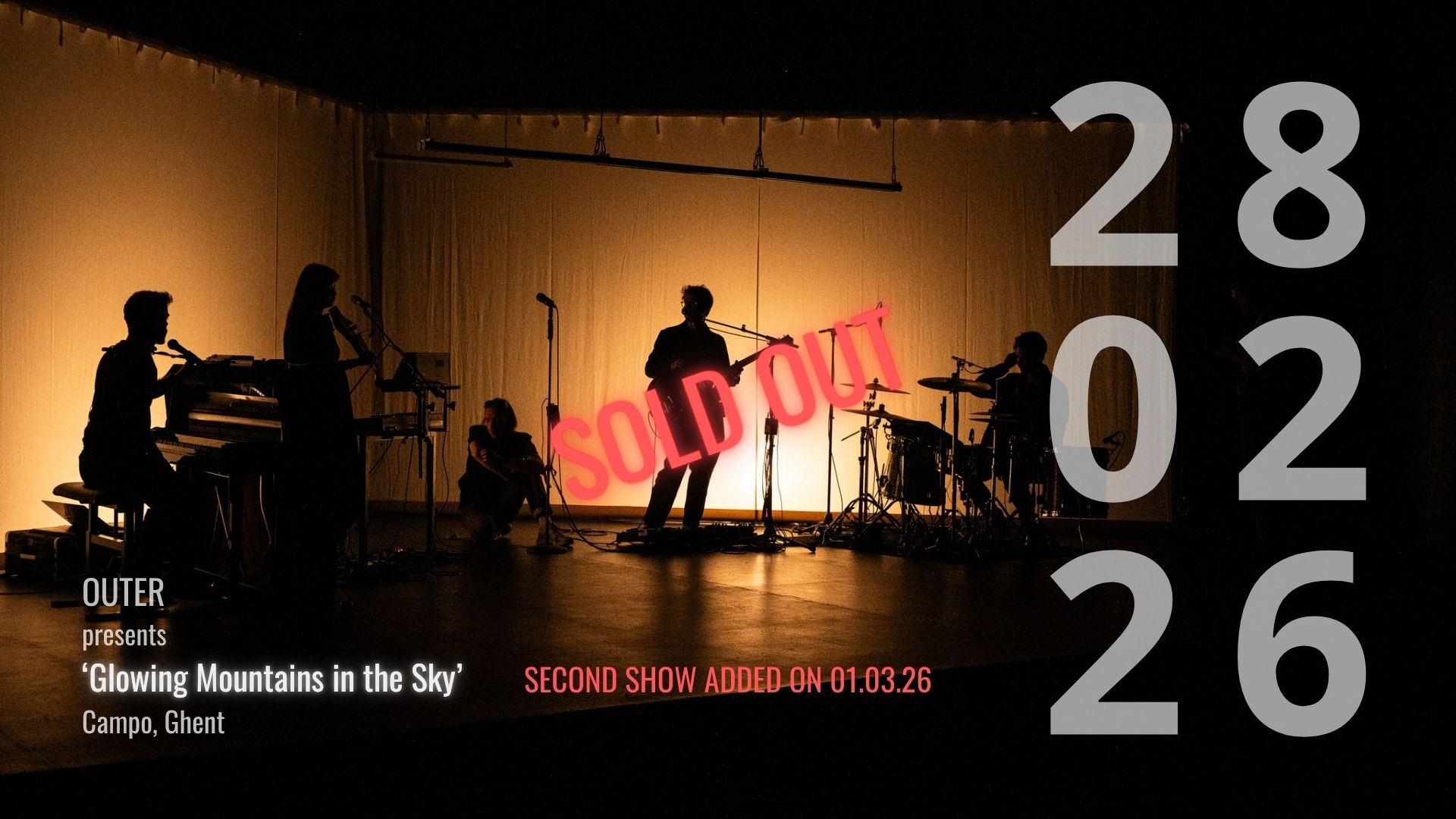 Cover photo for OUTER album release concert (last tickets) by OUTER