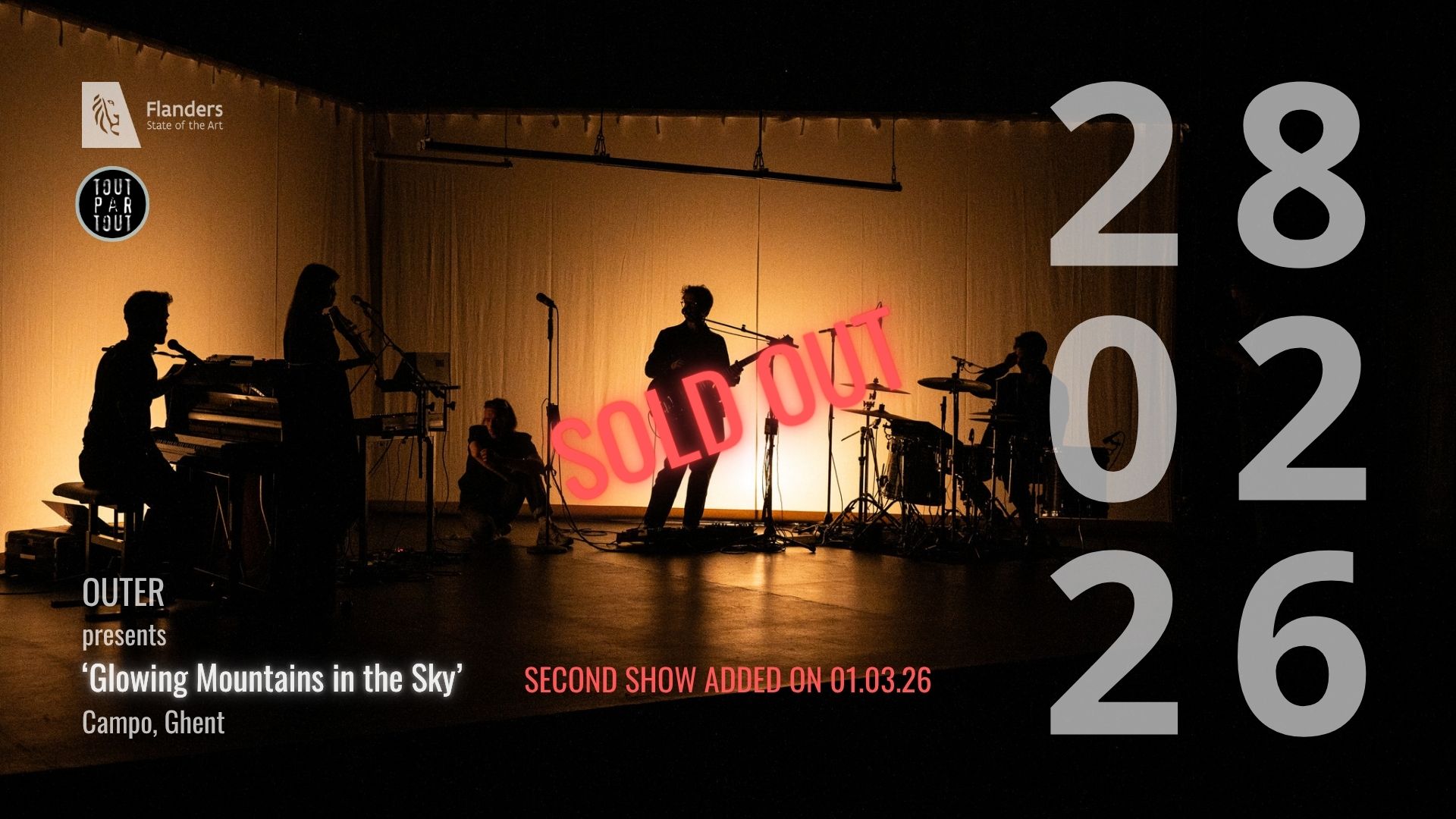 Cover photo for OUTER album release concert (SATURDAY - last tickets) by OUTER