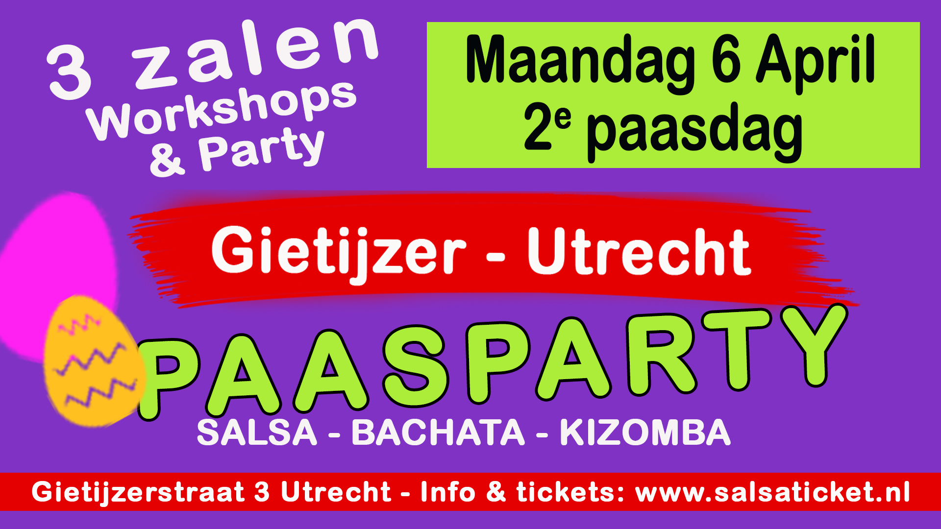 Cover photo for ✨ Paasparty festival, maandag 6 April ✨ by Salsaticket.nl