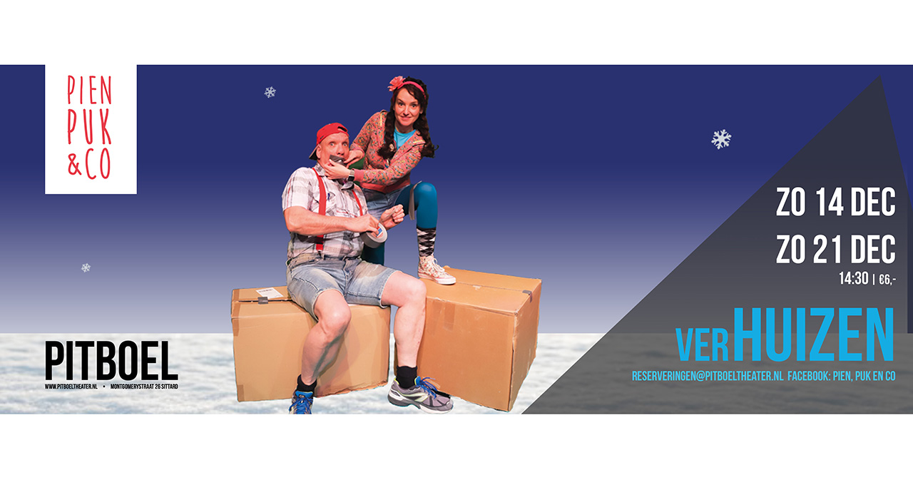 Cover photo for Pien, Puk & Co met JAN – Verrassing?! zondag 11 janauri 2026 by Pitboel theater
