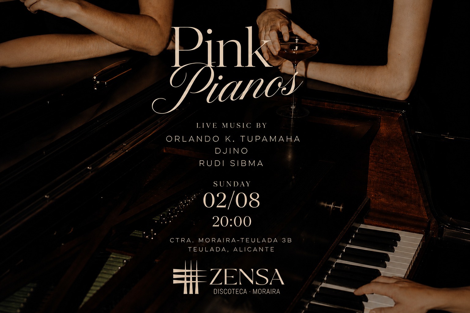 Cover photo for Pink Pianos - Ibiza Market Edition by Zensa Moraira discoteca