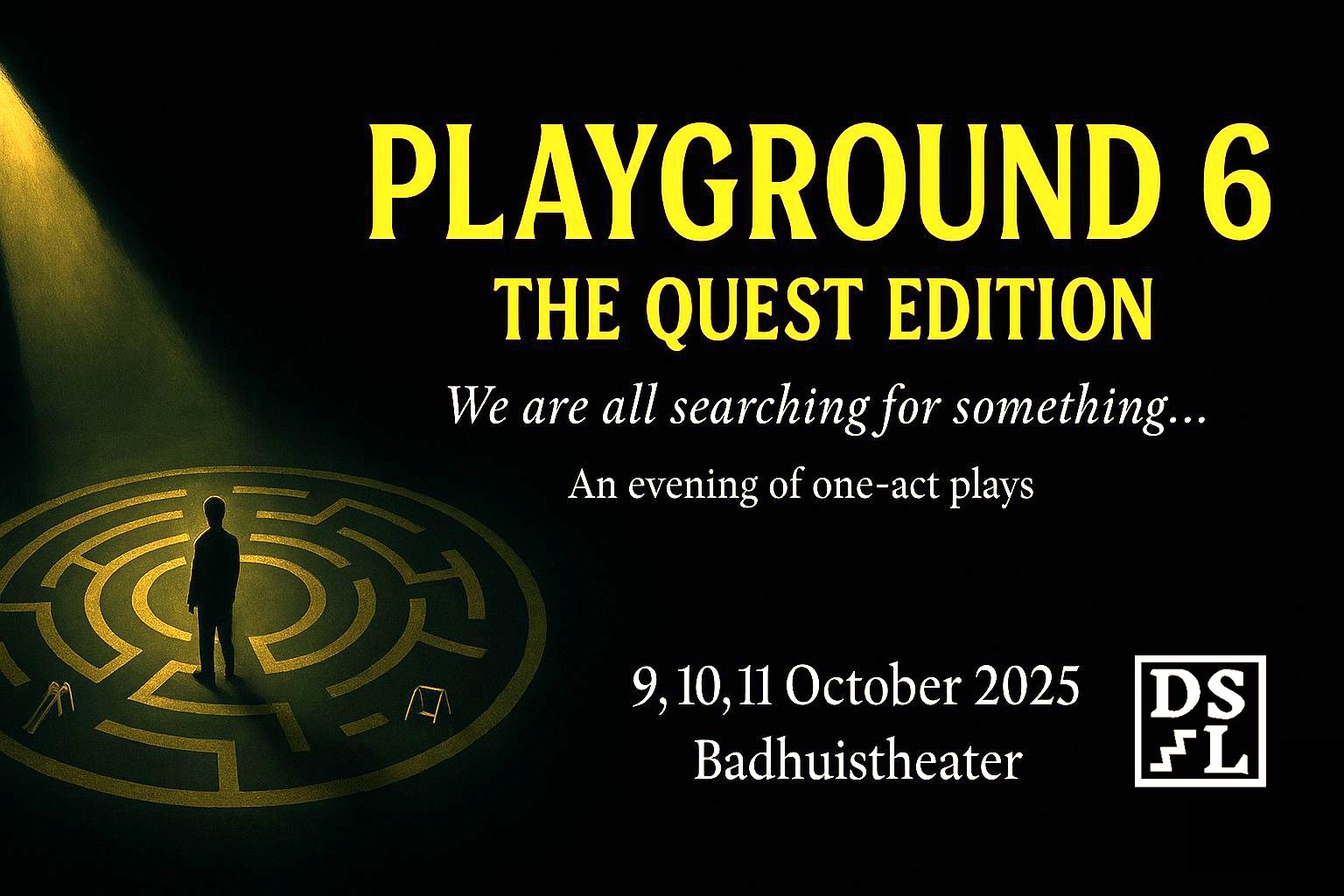 Cover photo for Playground 6: "The Quest Edition" DOWNSTAGE L. by Badhuistheater