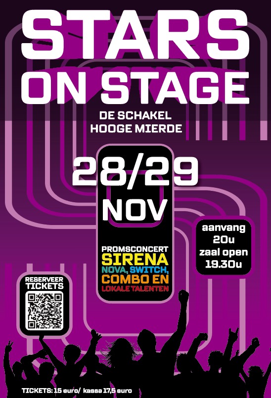 Cover photo for Promsconcert Stars on stage by Muziekvereniging Sirena