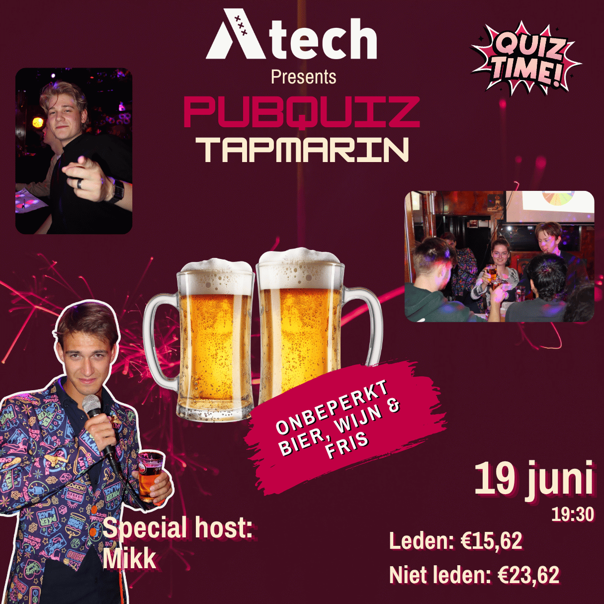 Cover photo for Pubquiz Onbeperkt Bier, Wijn & Fris by A-Tech