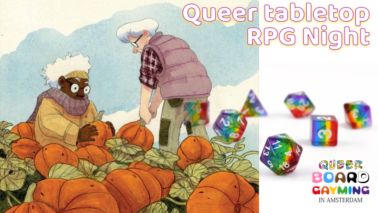 Cover photo for Queer Tabletop RPG Night • Brindlewood Bay, For The Queen by Queer Board Gayming in Amsterdam