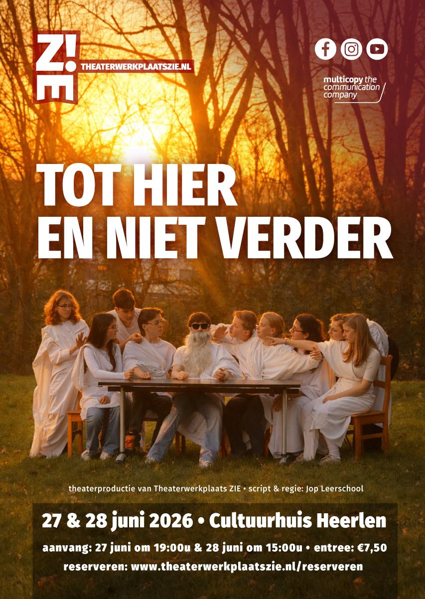 Cover photo for Reprise Tot hier en niet verder by Theaterwerkplaats Zie