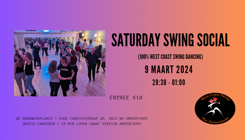 Cover photo for Saturday Swing Amersfoort March 2024 by Miranda Lam