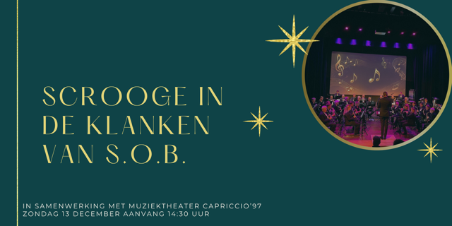 Cover photo for Scrooge in de klanken van SOB by Stedelijk Orkest Borne