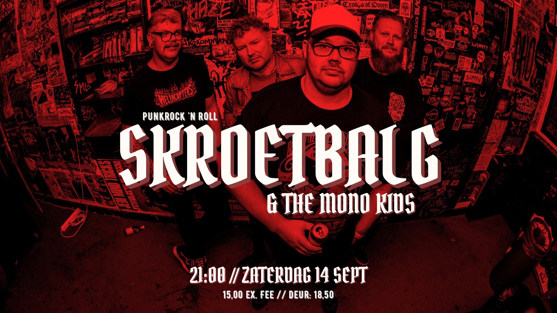 Cover photo for Skroetbalg + The Mono Kids by Café The Jack
