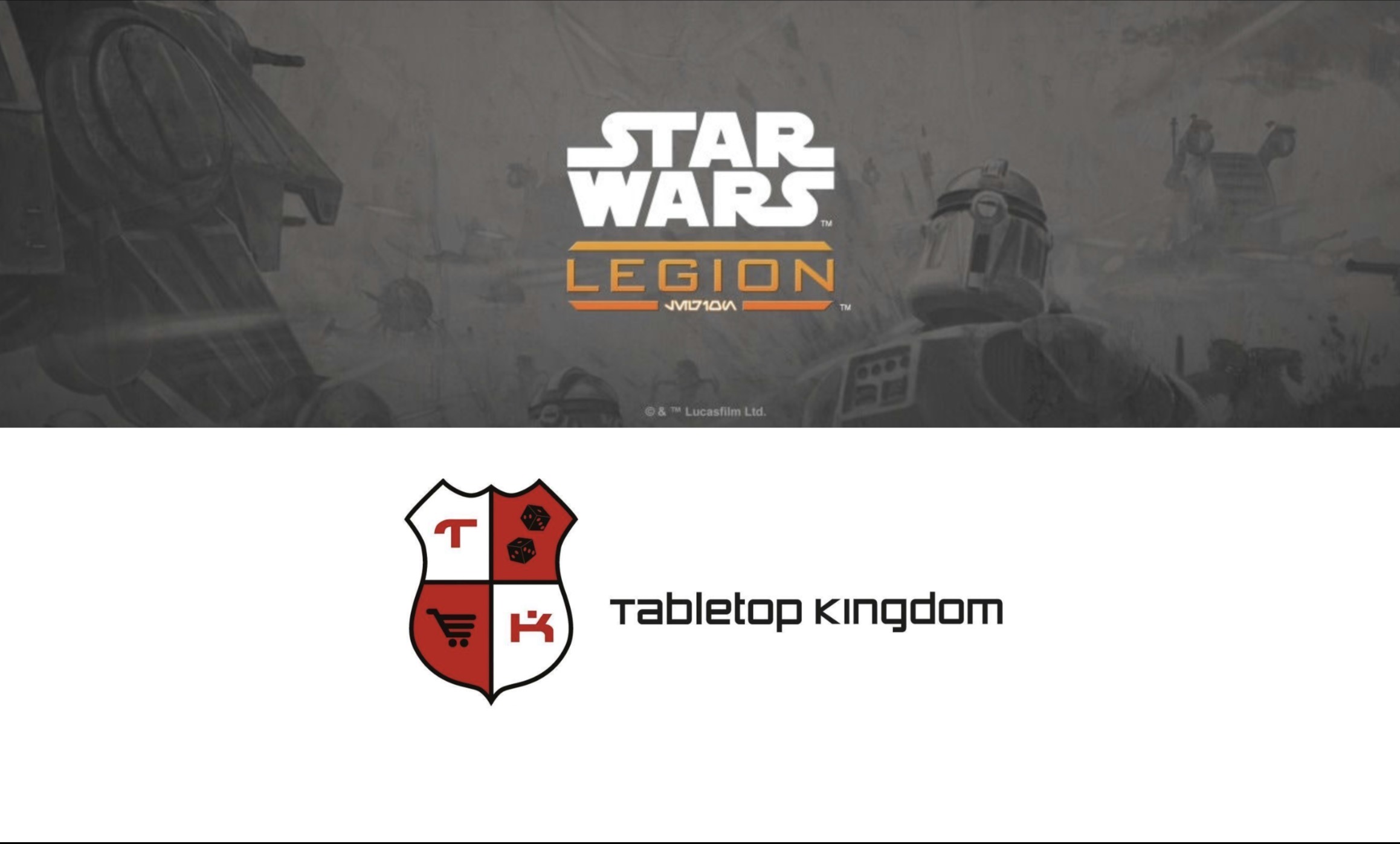 Cover photo for Star Wars Legion Store Championship by Tabletop Kingdom