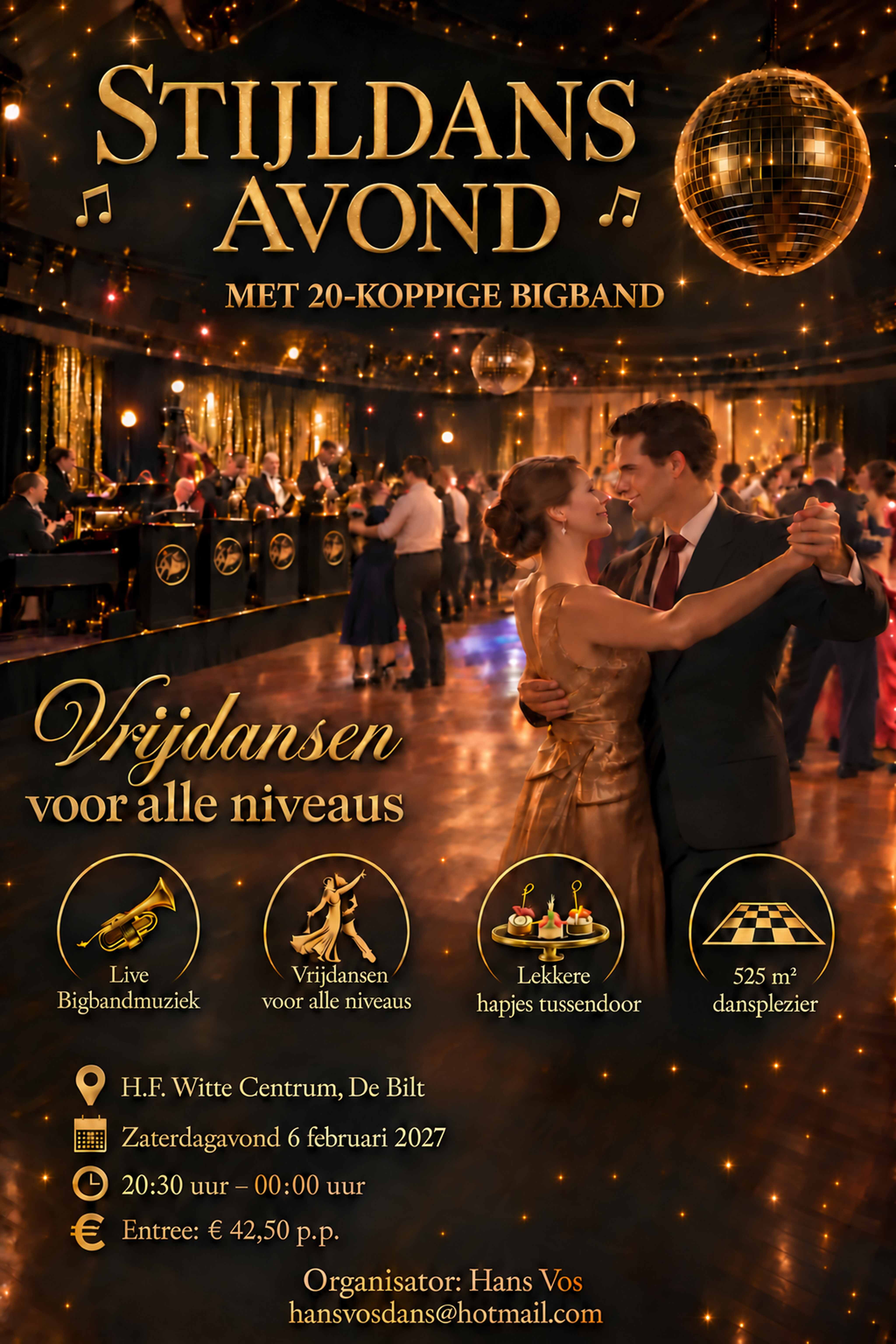 Cover photo for Stijldansavond 20-koppige Bigband by Stijldansavond Bigband