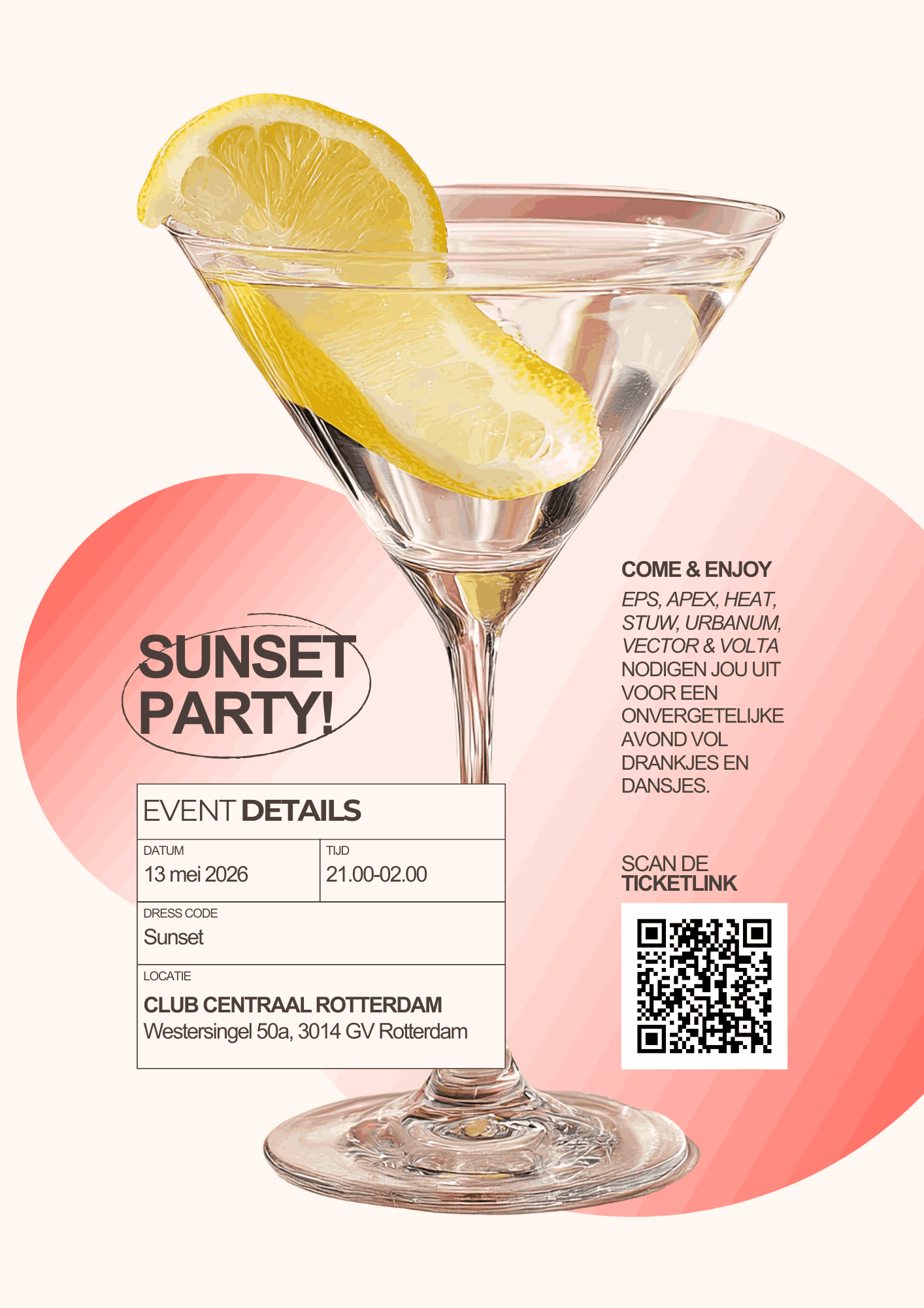 Cover photo for Sunset Party! by Studievereniging Vector