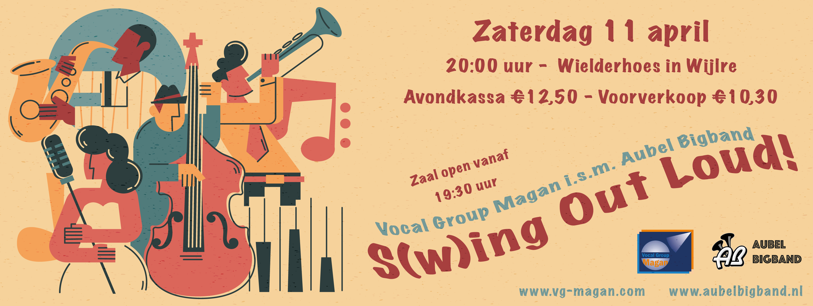 Cover photo for S(w)ing Out Loud! by Aubel Bigband