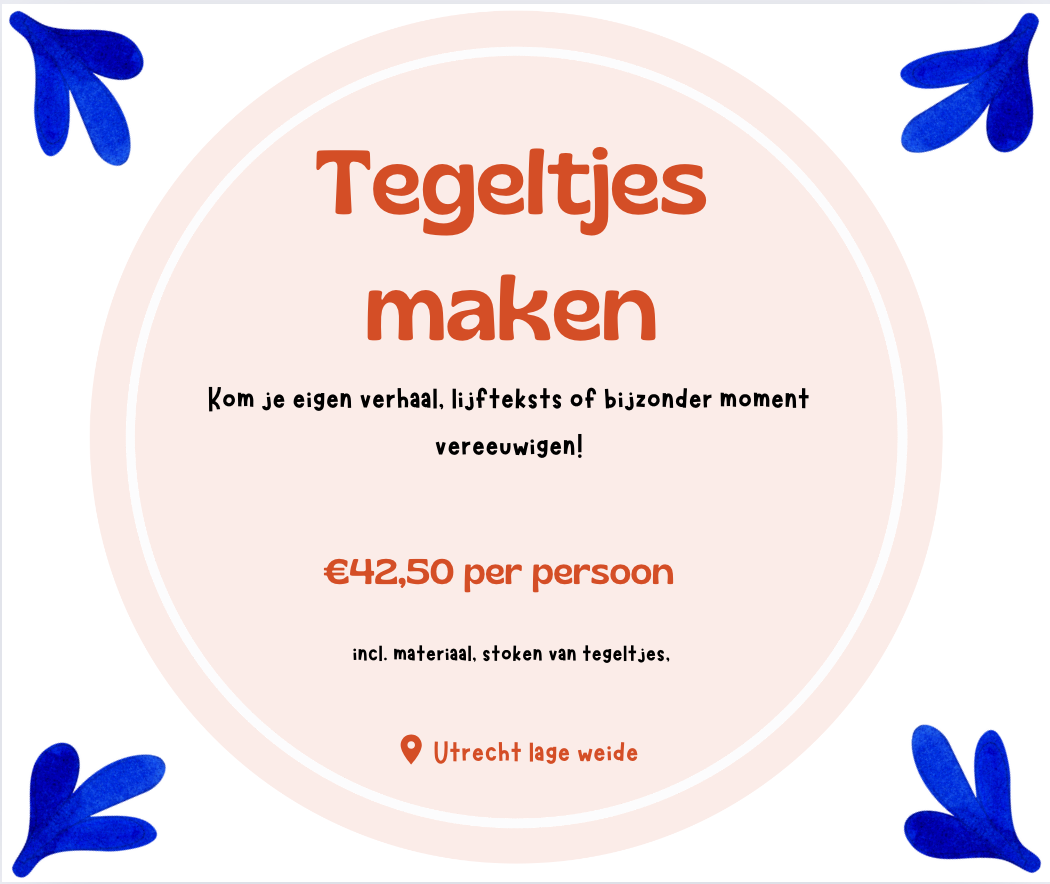 Cover photo for Tegeltjes maken by Myrthe's pottenbaksels