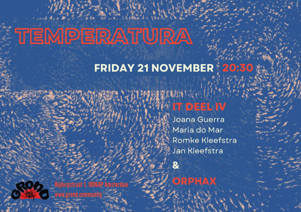Cover photo for TEMPERATURA | 21/11/25 by Grond