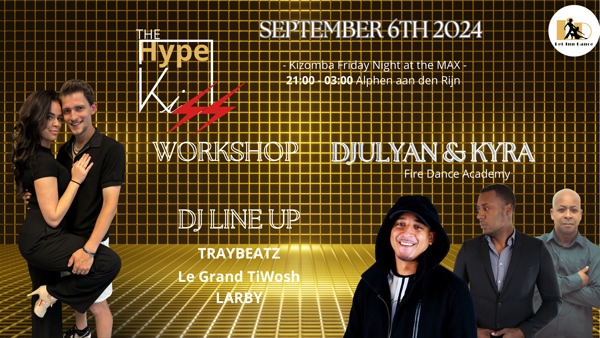 Cover photo for The Hype Kizz: Kizomba Night by Poppodium MAX