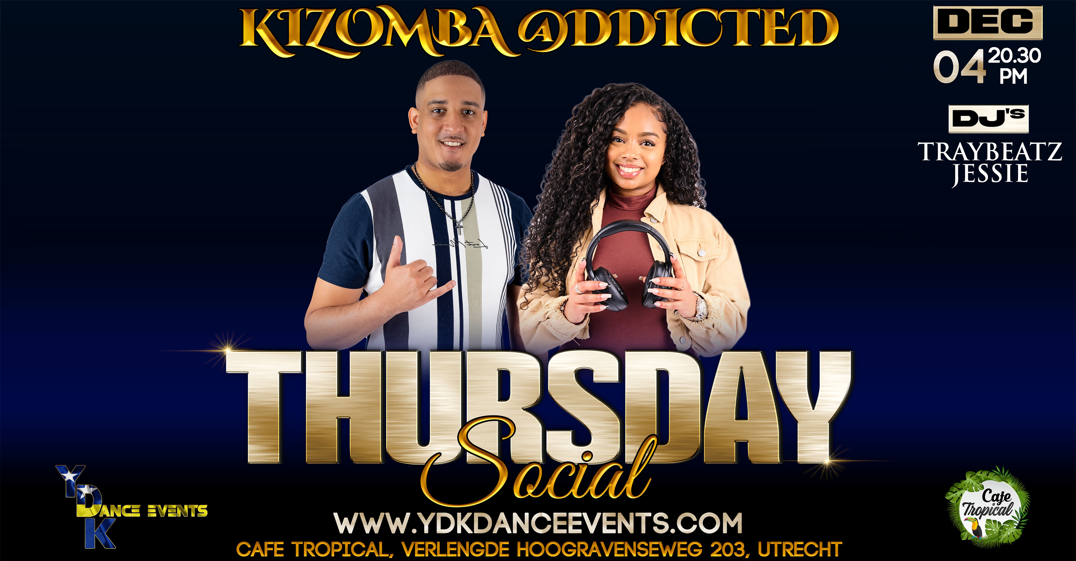 Cover photo for Thursday Social with DJ Traybeatz & DJ Jessie Santos by YDK Dance Events