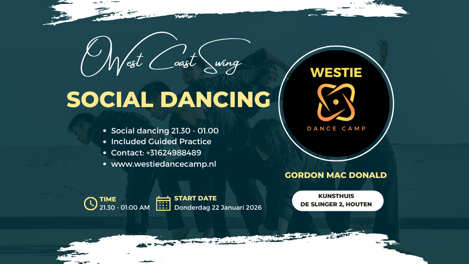 Cover photo for Thursday Social Dancing (inc Guided Practice) 21.30- 01.00 by westiedancecamp