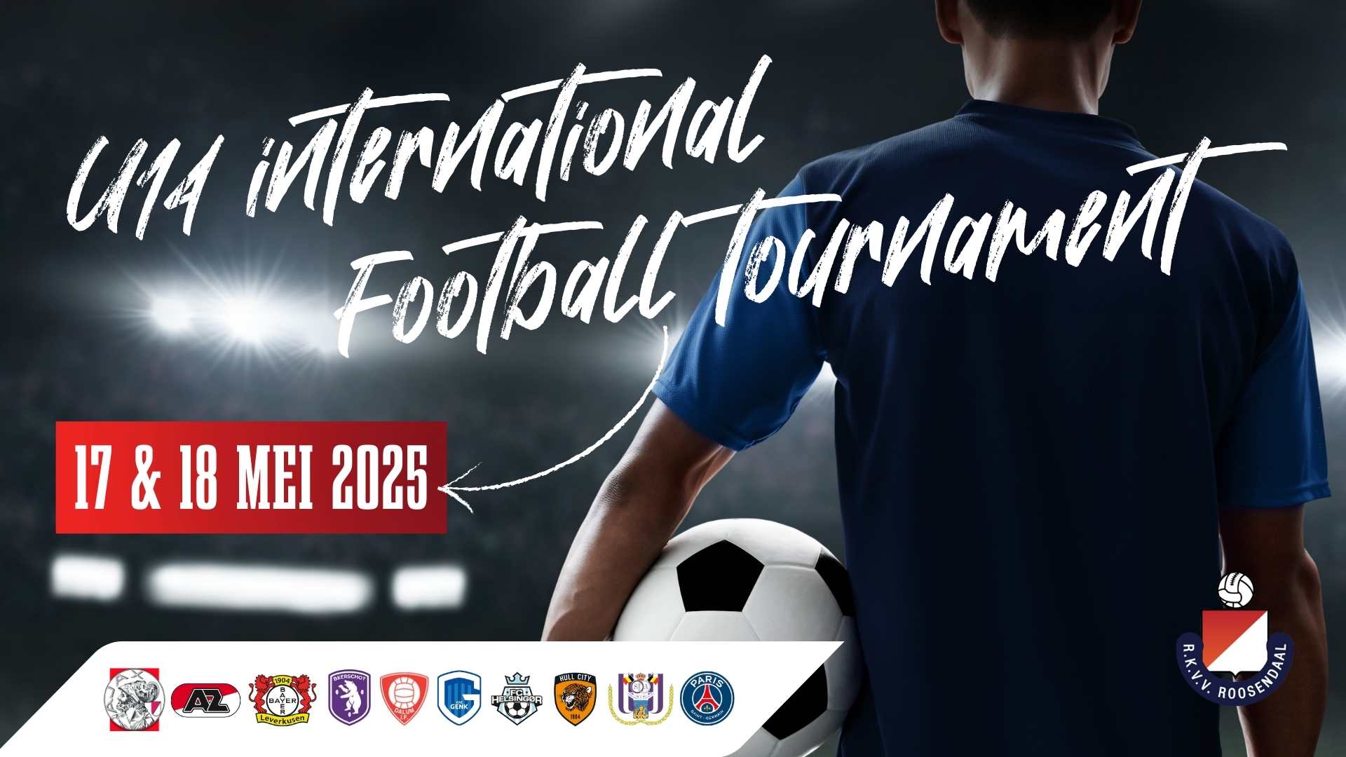 Cover photo for U14 International football tournament by RKVV Roosendaal