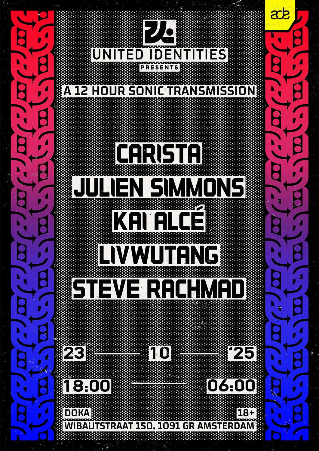 Cover photo for United Identities x Doka Studio [ade] w/ CARISTA | Doudou MD | Julien Simmons | Kai Alcé | Steve Rachmad by Doka