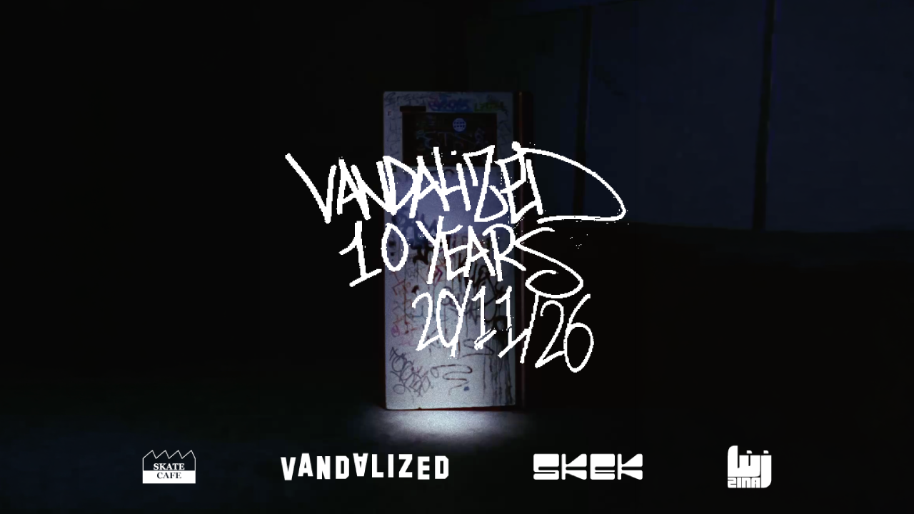 Cover photo for VANDALIZED 10 YEARS WITH ZINA RADIO & SKEK by Skatecafe Karin & Yvonne