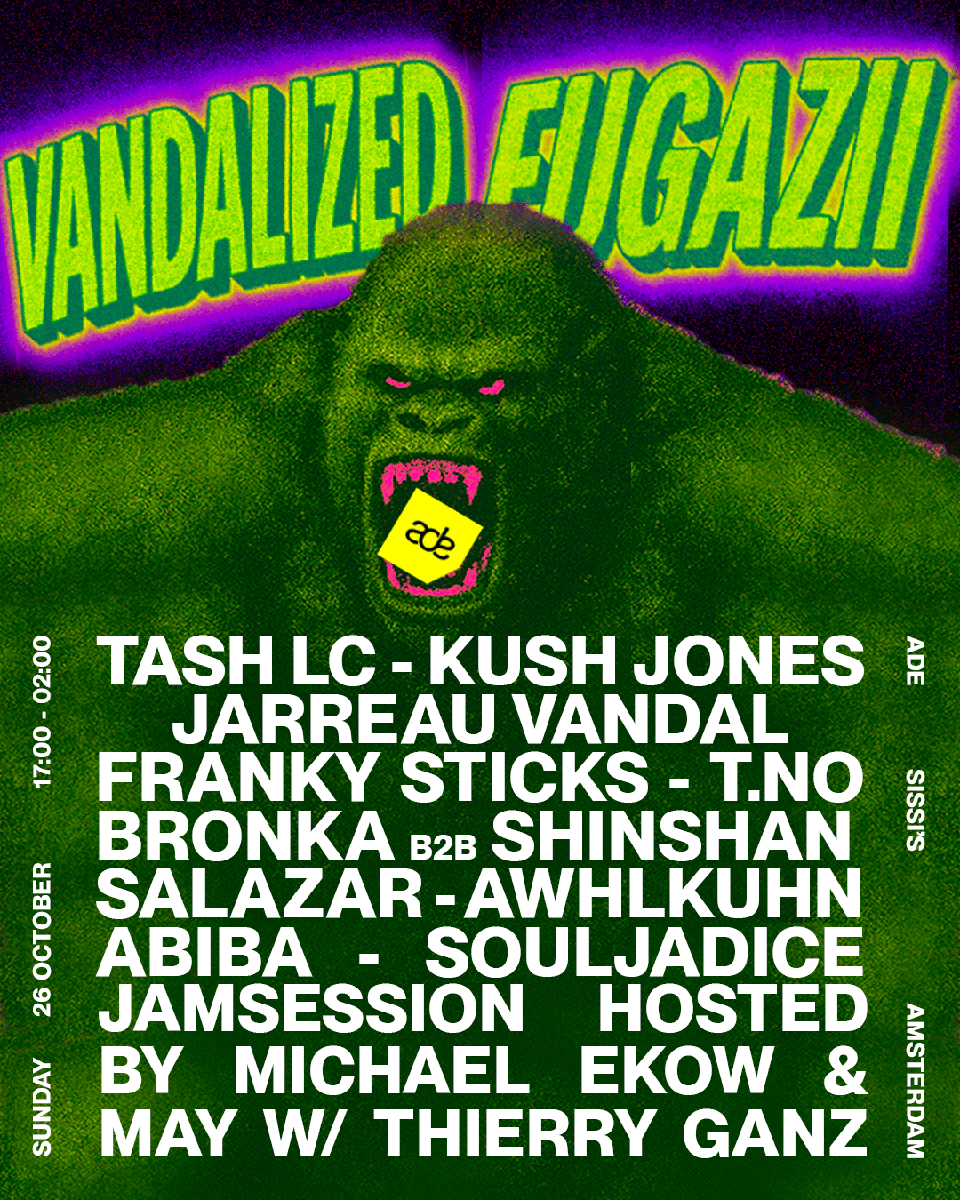 Cover photo for VANDALIZED x FUGAZII by Sissi's Amsterdam