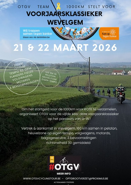 Cover photo for VOORJAARSKLASSIEKER WEVELGEM by #OTGV