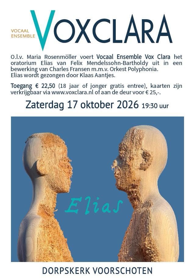 Cover photo for Vox Clara zingt de Elias van Mendelssohn by Vox Clara