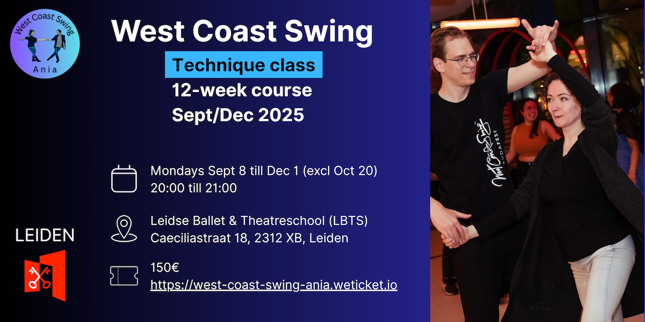 Cover photo for West Coast Swing - Technique 12-week course (Sept/Dec 2025) by West Coast Swing Ania