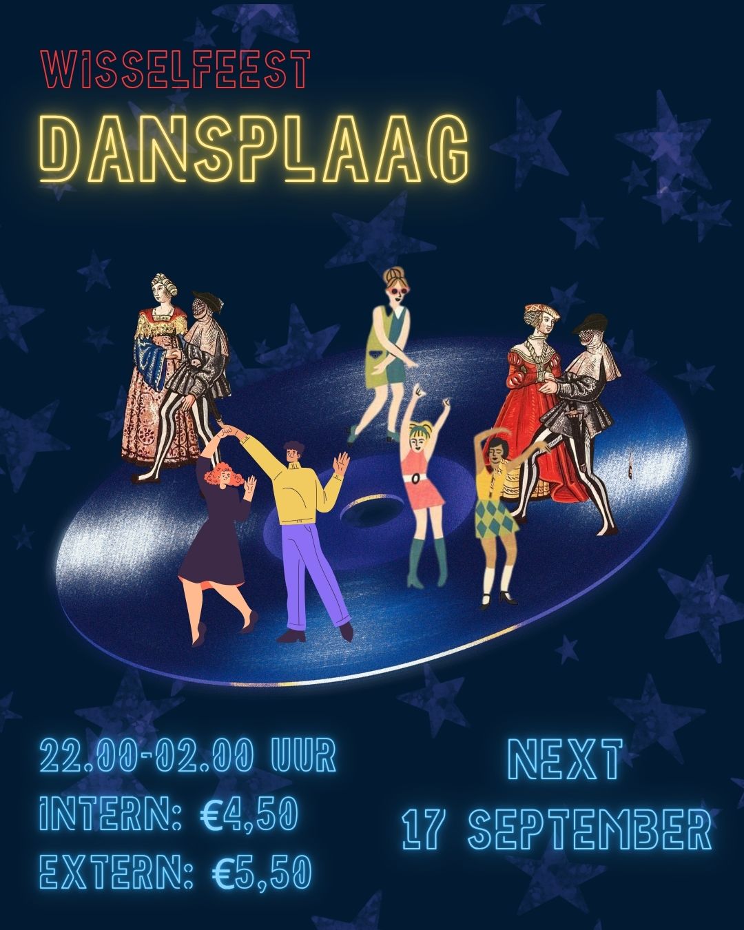Cover photo for Wisselfeest Dansplaag 17 september by Historische Studievereniging Leiden