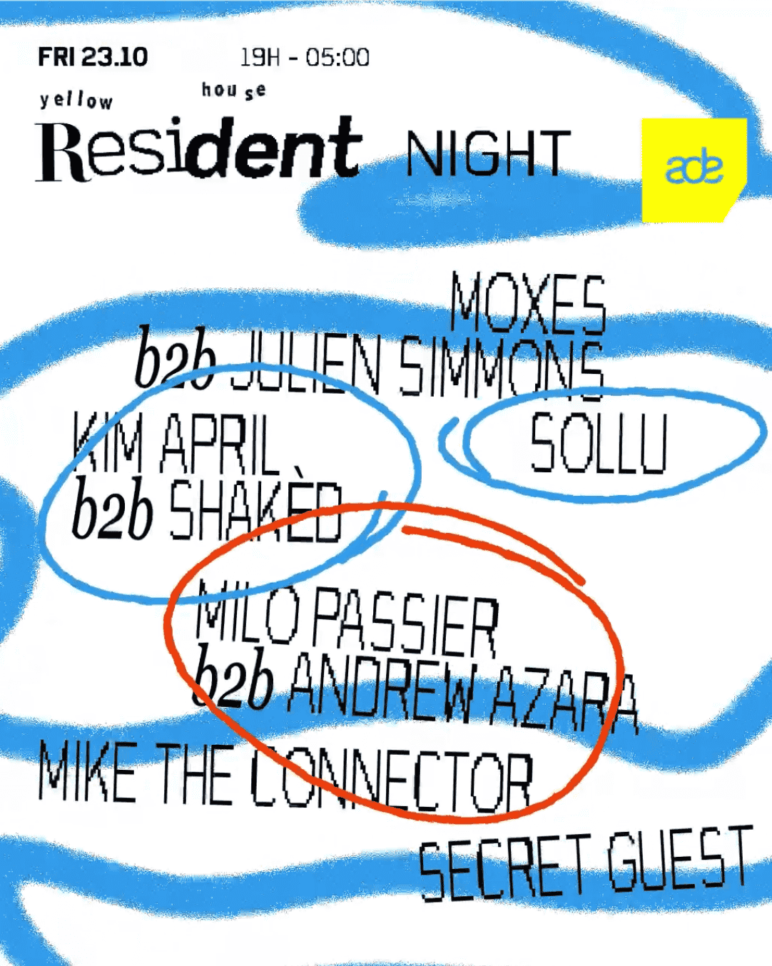 Cover photo for Yellow House - Resident Night ADE by Yellow House
