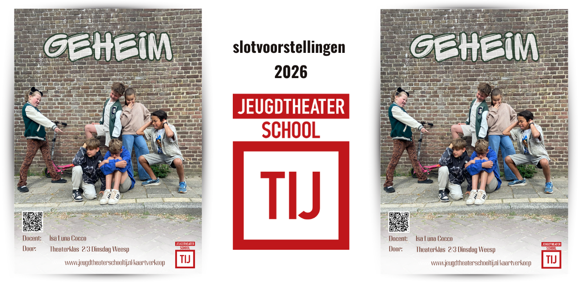 Cover photo for Zaterdag 20 juni 14:15 theaterklassen 2/3 by Jeugdtheaterschool TIJ